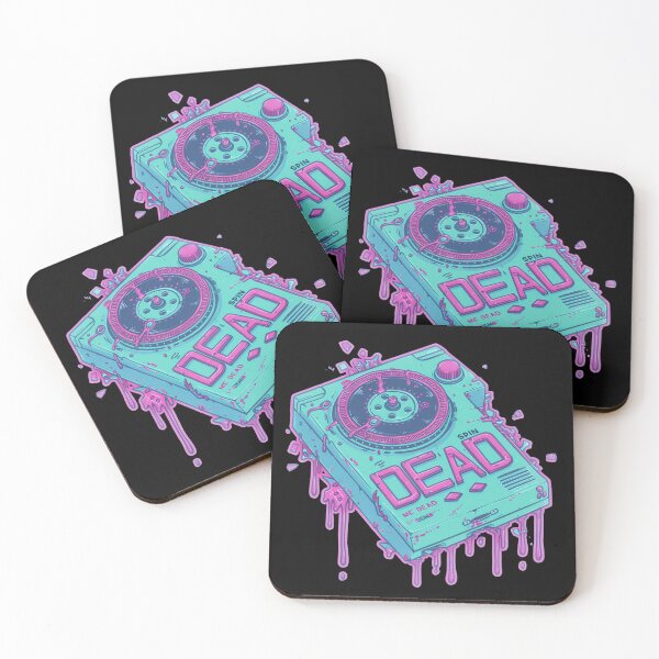 Item preview,  Spin Dead – Retro DJ Turntable Dripping Pastel designed and sold by WeranovDesign.
