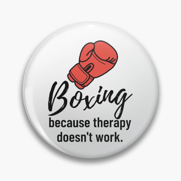 Item preview, Boxing Because Therapy Doesn`t Work | Funny Boxing designed and sold by Anniko Art Studio.