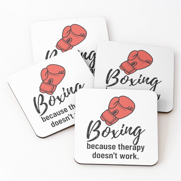 Item preview, Boxing Because Therapy Doesn`t Work | Funny Boxing designed and sold by Anniko Art Studio.