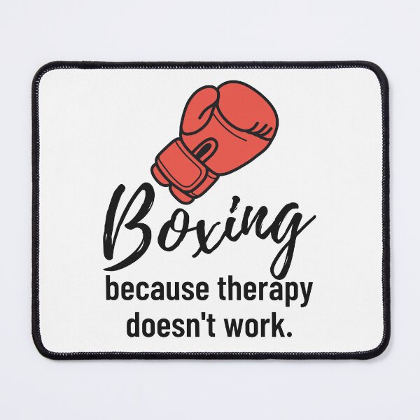 Item preview, Boxing Because Therapy Doesn`t Work | Funny Boxing designed and sold by Anniko Art Studio.