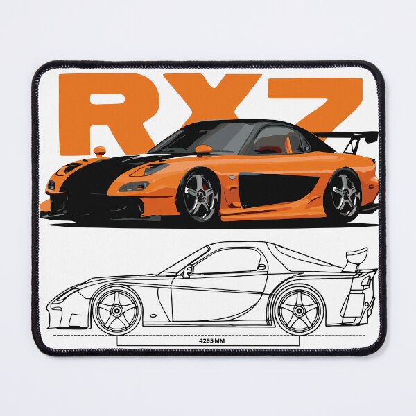 Item preview, Vintage Classic Car Mazda RXZ-7 designed and sold by PrintCarClub.