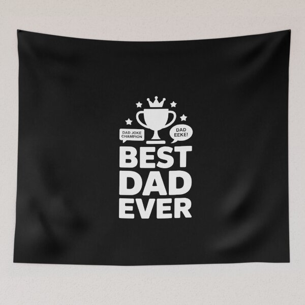 Item preview, Best Dad Ever Trophy - Classic Typography Dad Jokes Tee designed and sold by Reichcorp.