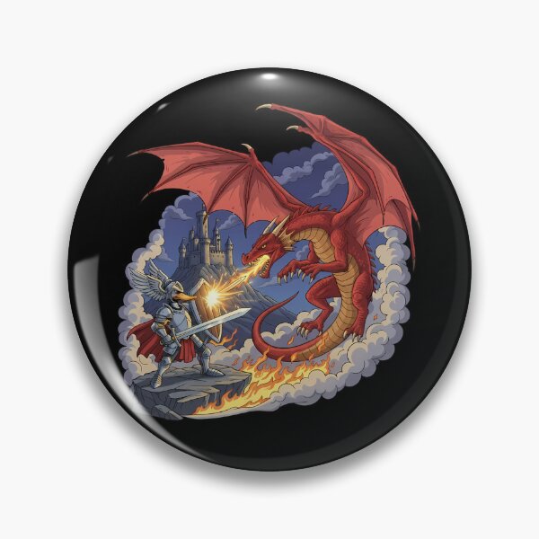 Item preview, Brave Duck Knight Dragon Slayer Fantasy designed and sold by k3rstman1.