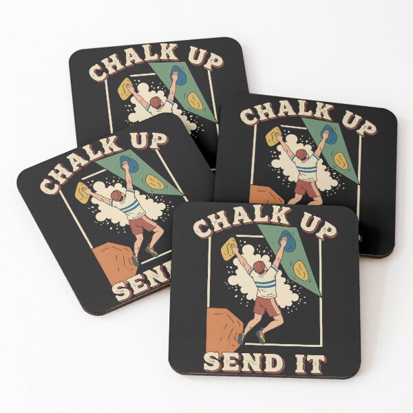 Item preview, Chalk Up Send It Climbing Bouldering Fun designed and sold by LuminOrb.