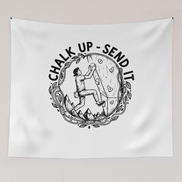 Item preview, Chalk Up Send It Rock Climbing Fun Design designed and sold by LuminOrb.