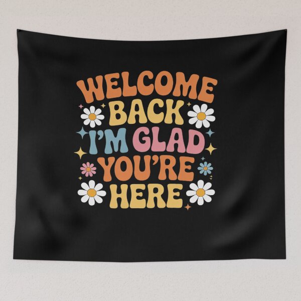 Item preview, Welcome Back I'm Glad You're Here Teacher  designed and sold by lilLilaBatArt.