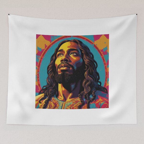 Item preview, Black Jesus; Pop Art Stlye; designed and sold by StickerApe.