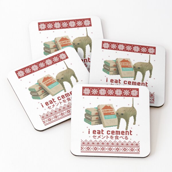 Item preview, I Eat Cement Cat Dank Ugly Knit  designed and sold by ImeldaSparks.