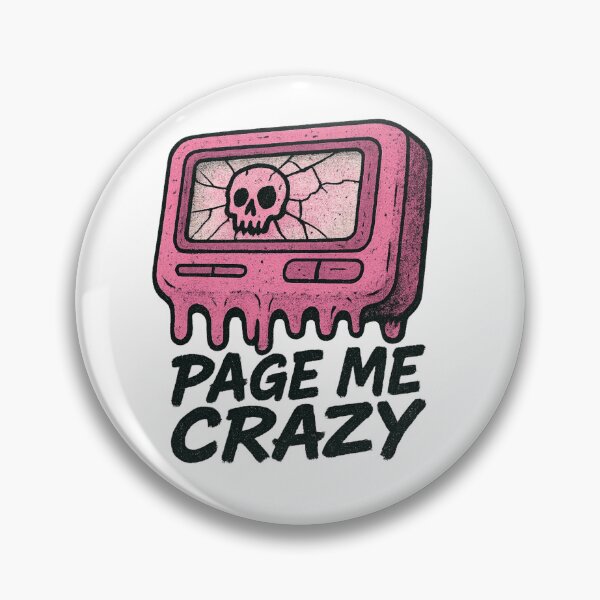 Item preview, Page Me Crazy – 90s Pager Skull Retro Beeper designed and sold by WeranovDesign.