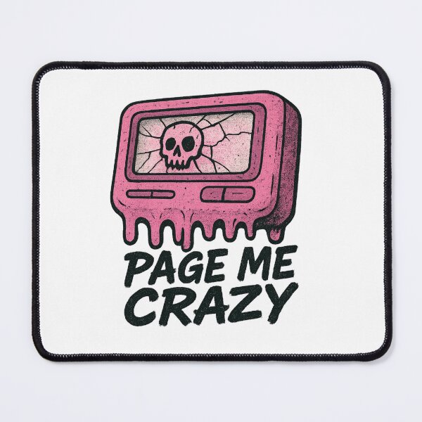 Item preview, Page Me Crazy – 90s Pager Skull Retro Beeper designed and sold by WeranovDesign.