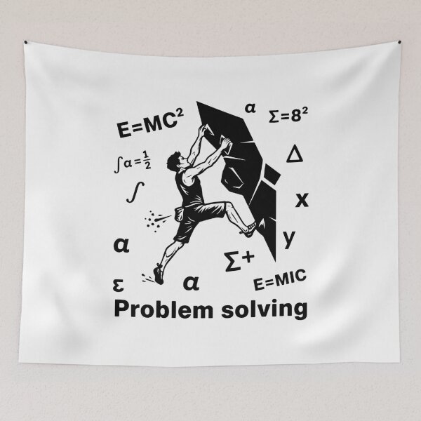 Item preview, Problem Solving Rock Climbing Adventure Design designed and sold by LuminOrb.