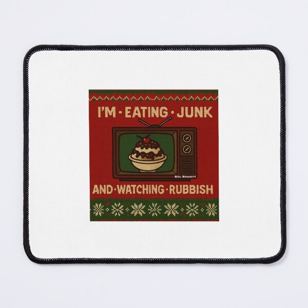 Item preview, Eating Junk Watching Rubbish Retro TV Holiday Scene designed and sold by ImeldaSparks.