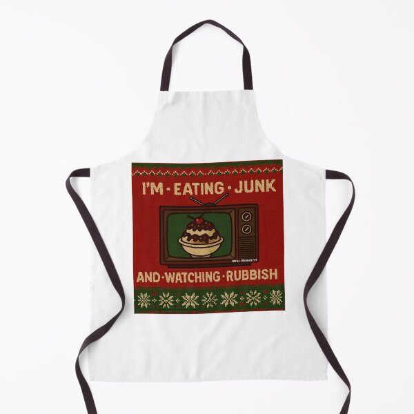 Item preview, Eating Junk Watching Rubbish Retro TV Holiday Scene designed and sold by ImeldaSparks.
