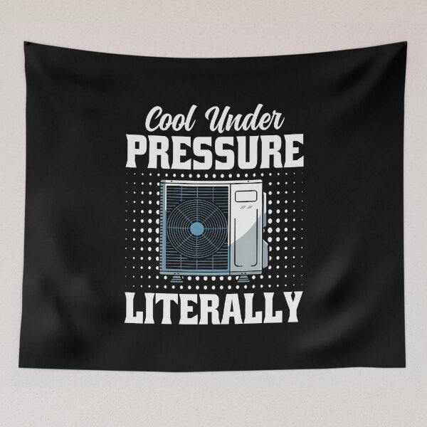 Aperçu de l'œuvre Restez calme sous pression, littéralement - T-shirt amusant pour technicien CVC créée et vendue par DanielleTonia.