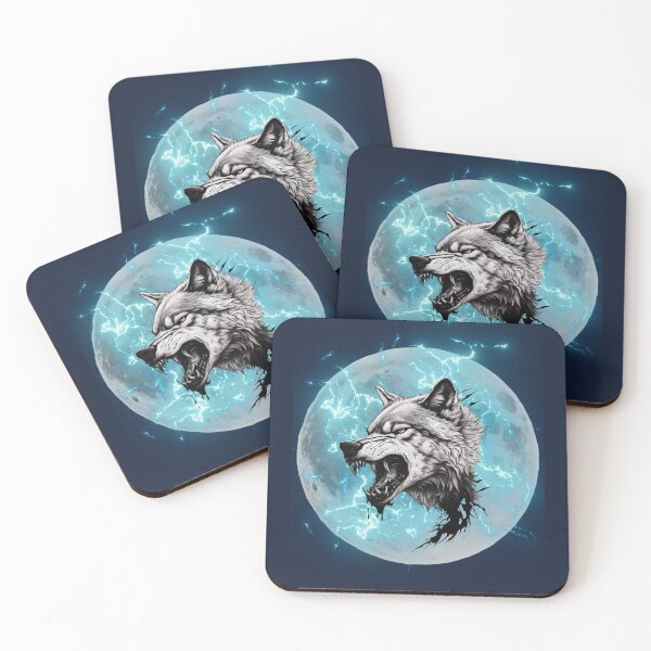 Item preview, Electric Wolf – Thunder Beast Fantasy Artwork designed and sold by Ivy-Triggs.