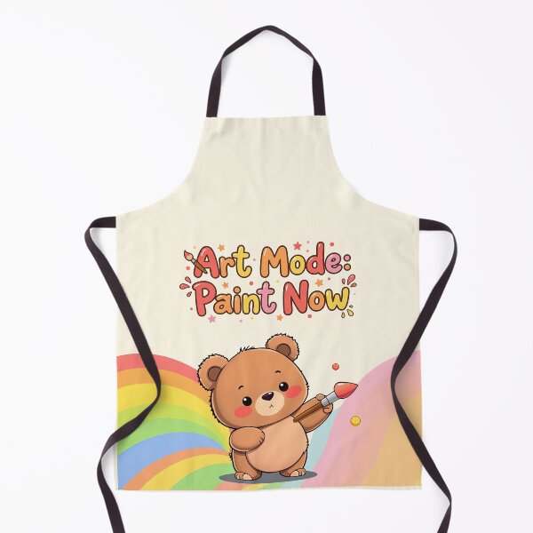 Item preview, Cute Bear in Art Mode: Paint Now Kawaii Motivation Design designed and sold by MCT-GALLERY.