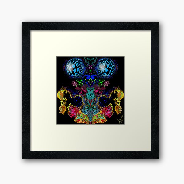 The Fly Queen by iServalan Hyper Moving Liquid Style in Full Colour  Framed Art Print