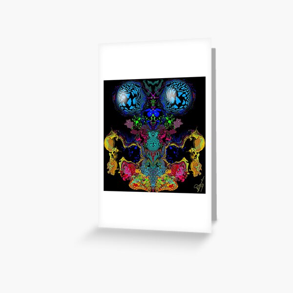 The Fly Queen by iServalan Hyper Moving Liquid Style in Full Colour  Greeting Card