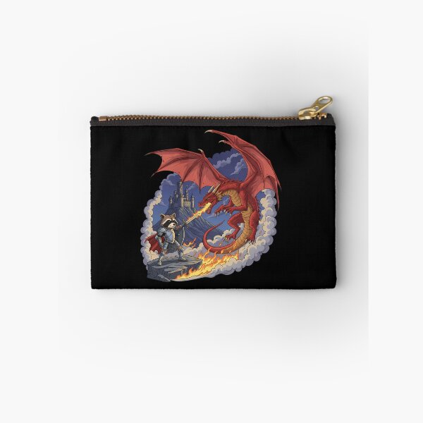 Item preview, Raccoon Knight Fighting Red Dragon Fantasy Battle designed and sold by k3rstman1.