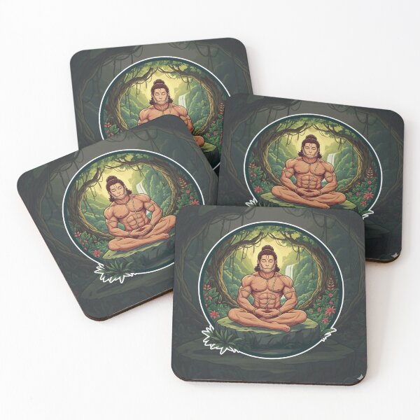 Item preview, Lord Hanuman Meditating | Divine Strength & Serenity | Hindu God Sticker designed and sold by Satpura punti baba .
