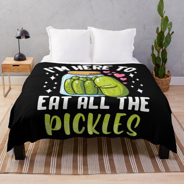 Item preview, I'M Here To Eat All The Pickles - Pickle Cucumber Vegetarian designed and sold by RuthSheila.