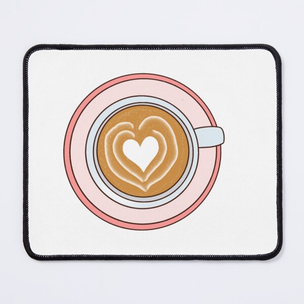 Item preview, Latte Heart Cup | Cute Coffee Sticker designed and sold by batoot1.