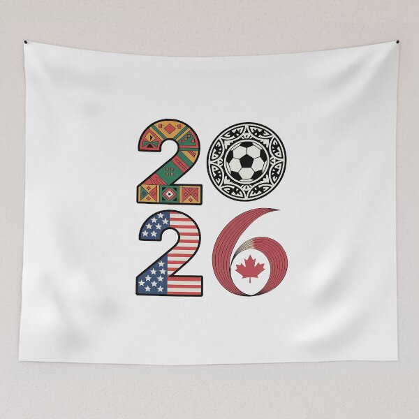 Item preview, 2026 Football Countries Design – USA, Canada & Mexico Inspired Art designed and sold by Verycutethings.