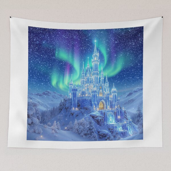 Item preview, Northern Lights Over a Christmas Fantasy Castle designed and sold by acceleratorhams.