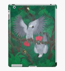 Playful Greys - African Grey Parrots iPad Case/Skin