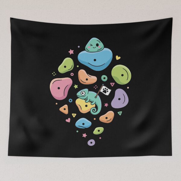 Item preview, Funny Chameleon Rock Climbing Bouldering Adventure designed and sold by LuminOrb.