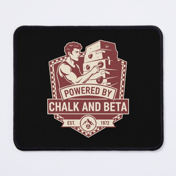 Item preview, Powered By Chalk And Beta Climbing Humor designed and sold by LuminOrb.