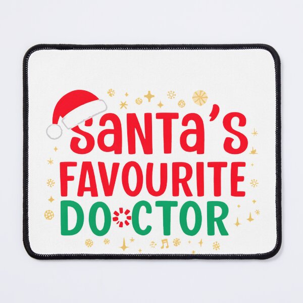 Item preview, Santa’s Favourite Doctor – Cute Christmas Medical Holiday Design designed and sold by Graphic Therapist.