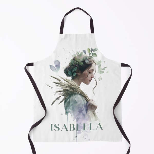 Item preview, Isabella Virgo Zodiac Maiden with Wheat Watercolor designed and sold by AlexLineArt.
