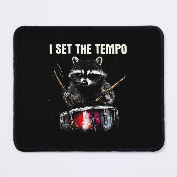 Item preview, I Set The Tempo Raccoon - Funny Drum Set Drummer Drums Lover designed and sold by BeverlyBrenda.