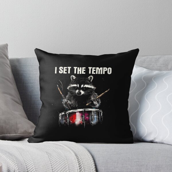Item preview, I Set The Tempo Raccoon - Funny Drum Set Drummer Drums Lover designed and sold by BeverlyBrenda.