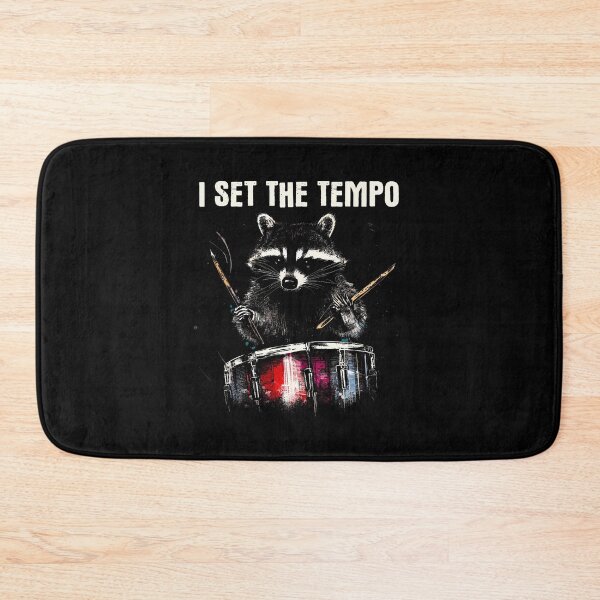 Item preview, I Set The Tempo Raccoon - Funny Drum Set Drummer Drums Lover designed and sold by BeverlyBrenda.