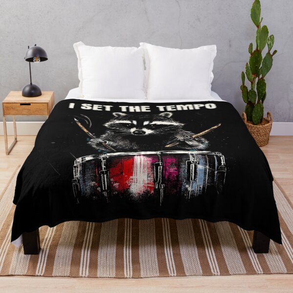 Item preview, I Set The Tempo Raccoon - Funny Drum Set Drummer Drums Lover designed and sold by BeverlyBrenda.