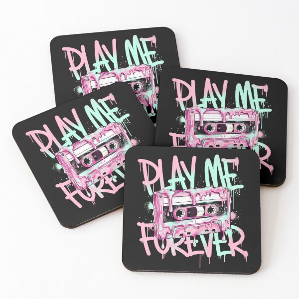 Item preview, Play Me Forever – Retro Cassette Tape Dripping Pastel designed and sold by WeranovDesign.