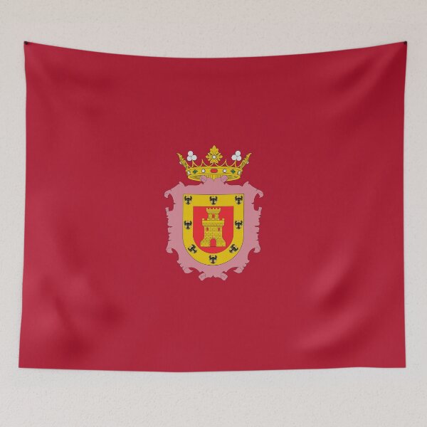 Item preview, Hispanic flag of Cusco with castle and crown during the time of the Spanish Empire (1540–1978) - America / Spain designed and sold by cvelasco88.