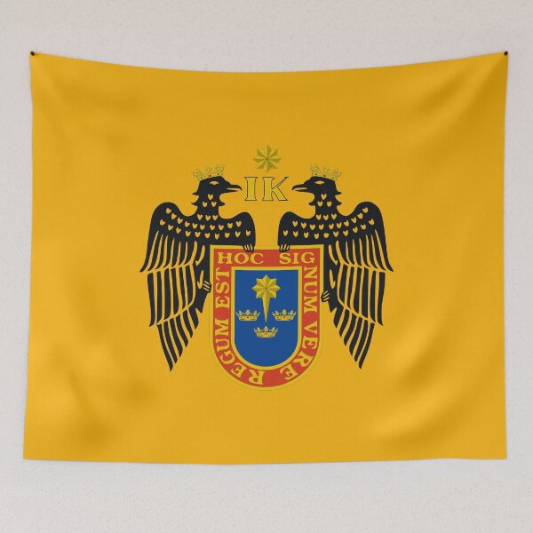 Item preview, Flag of Lima with eagles and crowns of the Three Wise Men and the star of the Star of Bethlehem - America / Spain designed and sold by cvelasco88.