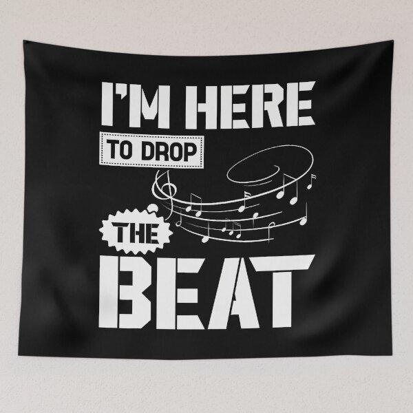 Item preview, Im Here To Drop The Beat Music Notes Dj Sound designed and sold by TashiaJerrie.
