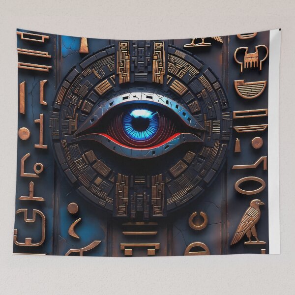 Item preview, Cyberpunk Egyptian Hieroglyphics, symmetrical textures (image size 8320x12480) designed and sold by Digital-Davinci.