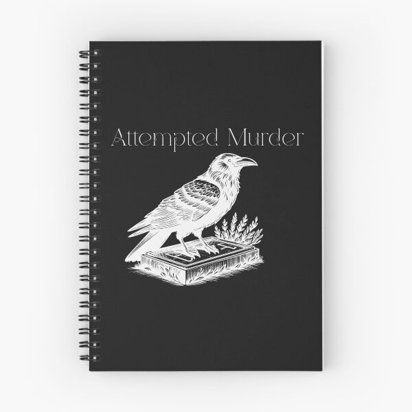 Item preview, Attempted Murder Shirt – Funny Crow Pun Tee – Murder of Crows Humor Design designed and sold by Printsouf.