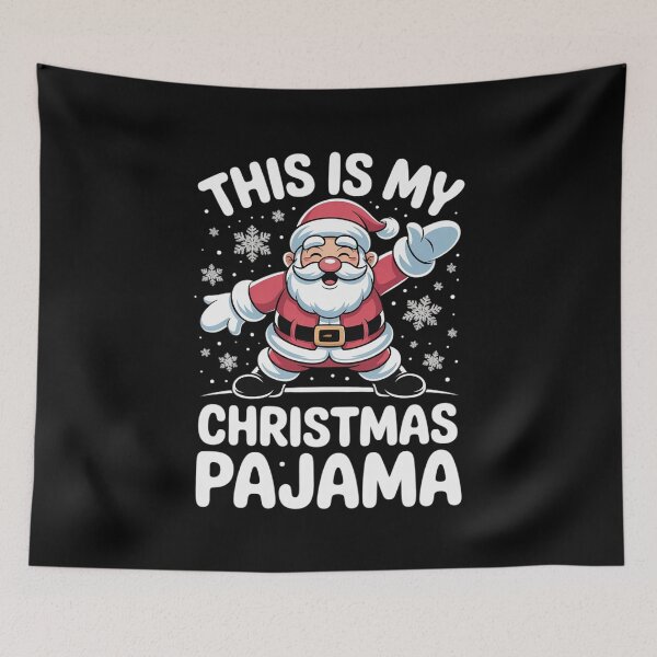 Item preview, My Christmas Pajamas Dabbing Santa Pajamas  designed and sold by Belkisallen.