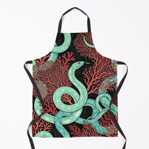 Item preview, Teal Serpent Intertwined with Red Coral Forest designed and sold by zzz888.