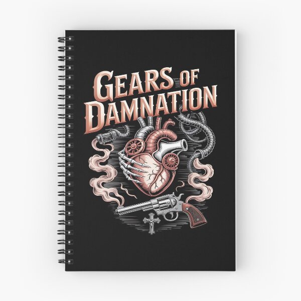 Item preview, gothic western - victorian steampunk - mechanical cowboy - clockwork outlaw - gears and guns - plague train - ghost train - haunted desert - occult western - skeletal cowboy designed and sold by JansenGS.