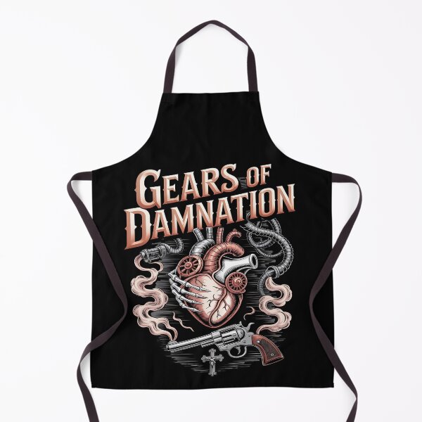 Item preview, gothic western - victorian steampunk - mechanical cowboy - clockwork outlaw - gears and guns - plague train - ghost train - haunted desert - occult western - skeletal cowboy designed and sold by JansenGS.