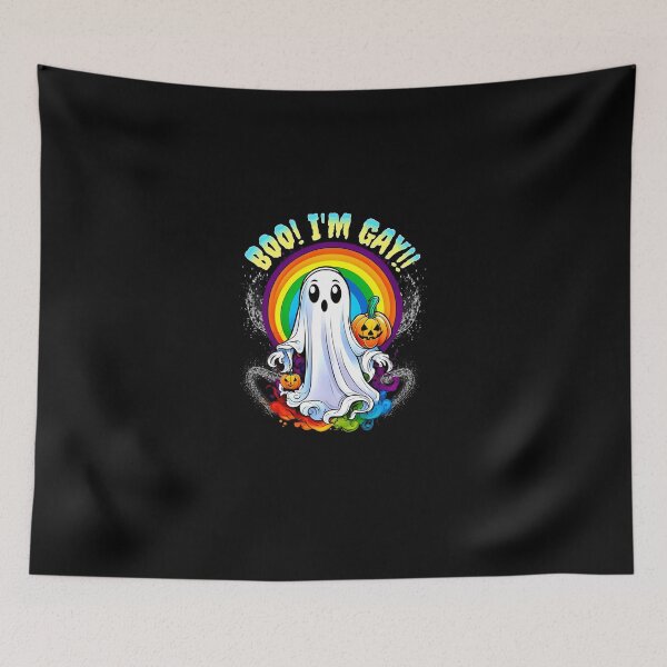 Item preview, Boo-I'M-Gay-Funny-Rainbow-Ghost-Pride-T-Shirt-(1) designed and sold by PascalBrandt.