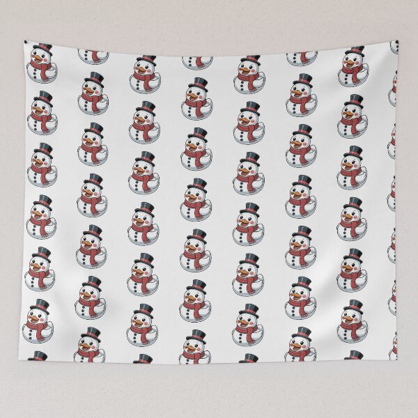 Item preview, Cute Snowman Rubber Duck Illustration designed and sold by MonkiFlipp.