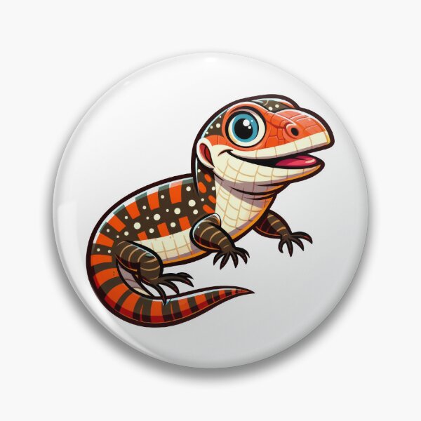 Item preview, Cute Monitor Lizard Sticker – Adorable Reptile Illustration designed and sold by LunaPixelStudio.